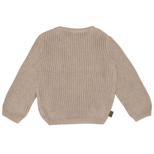 Smart Club Gestrickter Rippenpullover Baby | Taupe