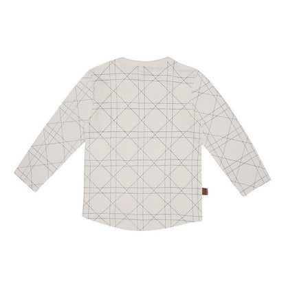 Karo-T-Shirt Baby | Cremefarben