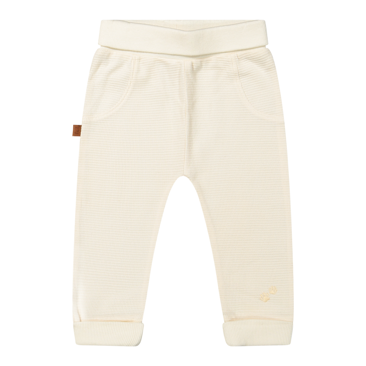 Waffelhose Bio | Cremefarben
