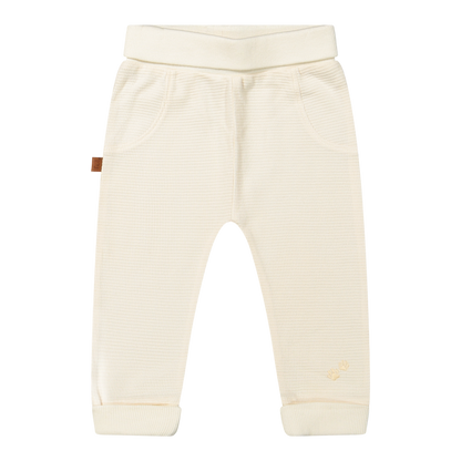 Waffelhose Bio | Cremefarben