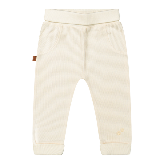Waffelhose Bio | Cremefarben