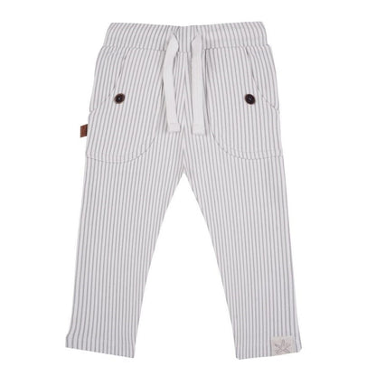 Streifenhose | Grau