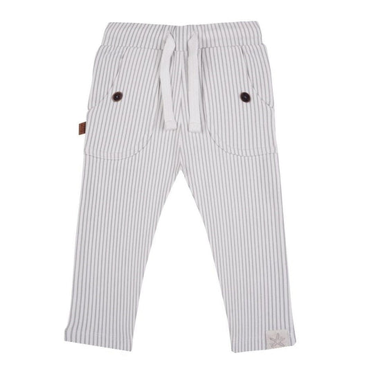 Streifenhose | Grau