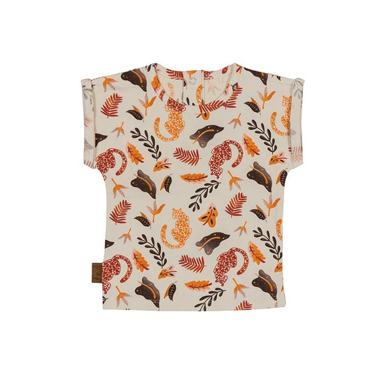 Dschungel-T-Shirt AOP | Cremefarben