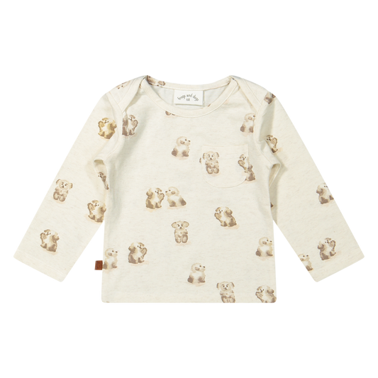 T-Shirt Hunde Bio | Cremefarben