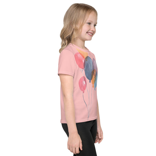 T-Shirt mit Rundhalsausschnitt für Kinder - Ballons
