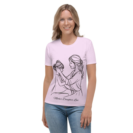 Mother Daughter Love T-Shirt - Selago