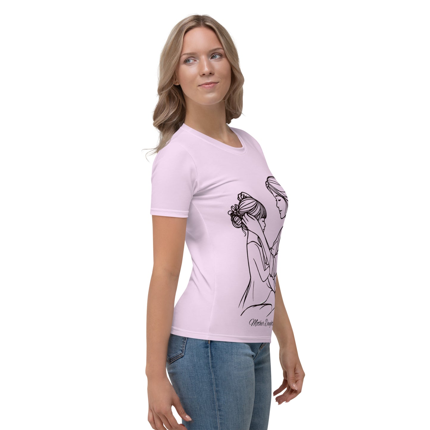 Mother Daughter Love T-Shirt - Selago
