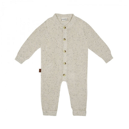 Alle Kollektion Overall Sprinkle Gestrickte Rippe Baby | Beige