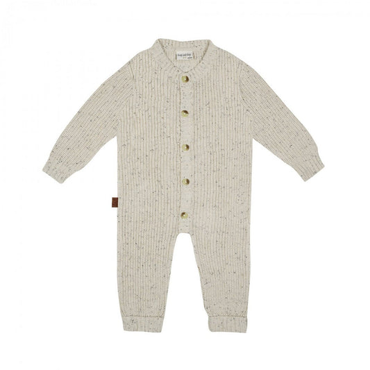 Alle Kollektion Overall Sprinkle Gestrickte Rippe Baby | Beige