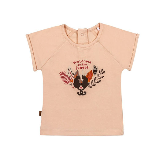 Dschungel-T-Shirt Willkommen | Rosa