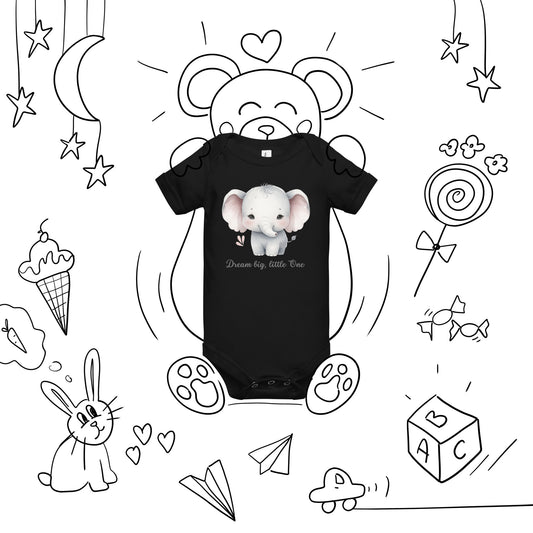 Kurzärmliger Baby-Einteiler - Dream big, little one