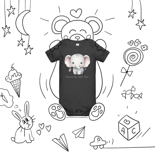 Kurzärmliger Baby-Einteiler - Dream big, little one