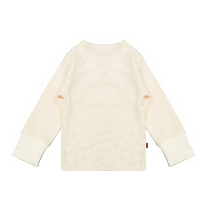 Wickel-T-Shirt Waffel Bio | Cremefarben