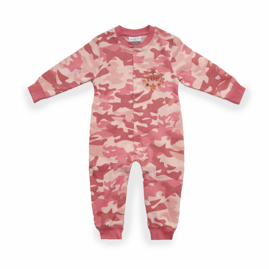 Cooles Camo Pink F&D Onesie Kids | Rosa