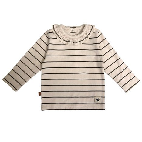Streifen-T-Shirt Kinder | Beige