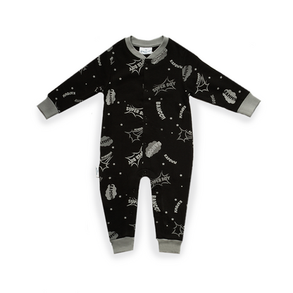 Super Boy F&D Onesie Teen | Schwarz