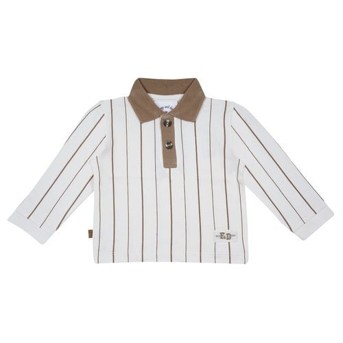 Smart Club Piqué-Poloshirt mit Streifen | Beige