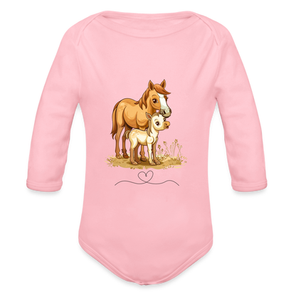 Baby Bio-Langarm-Body - Hellrosa