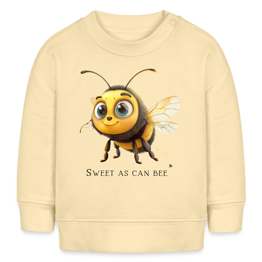 Bio-Sweatshirt BABY CHANGER - Sweet As Can Bee - Creme