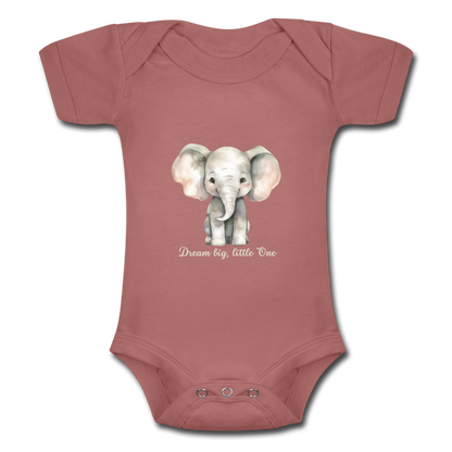 Baby Tri-Blend-Kurzarm-Body - Dream big, little one - Malve