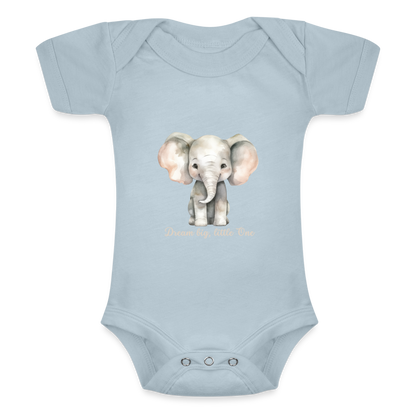 Baby Tri-Blend-Kurzarm-Body - Dream big, little one - Eisblau