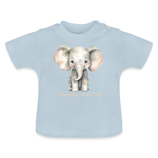 Baby Schlaf T-Shirt - Dream big, little one - Hellblau