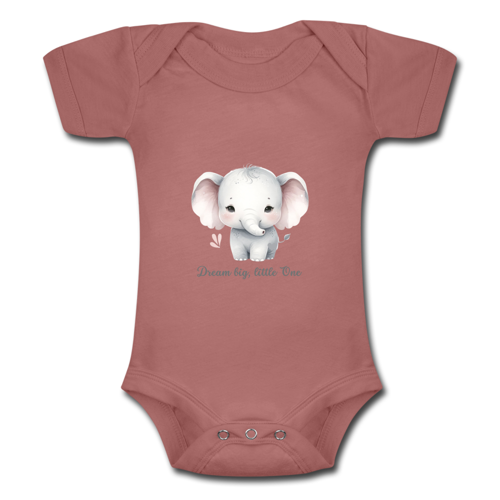 Baby Tri-Blend-Kurzarm-Body - Dream big, little one - Malve