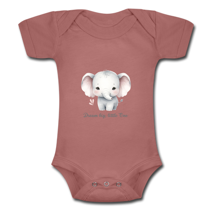 Baby Tri-Blend-Kurzarm-Body - Dream big, little one - Malve