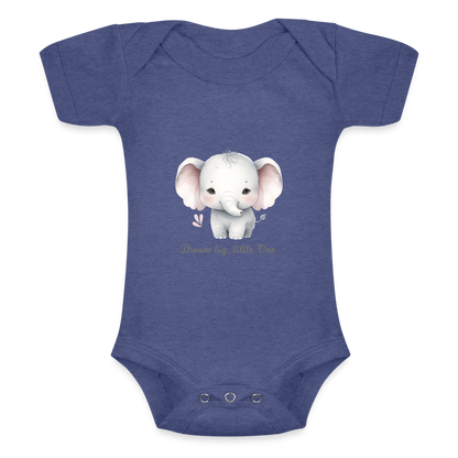 Baby Tri-Blend-Kurzarm-Body - Dream big, little one - Blau