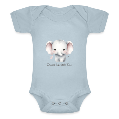 Baby Tri-Blend-Kurzarm-Body - Dream big, little one - Eisblau