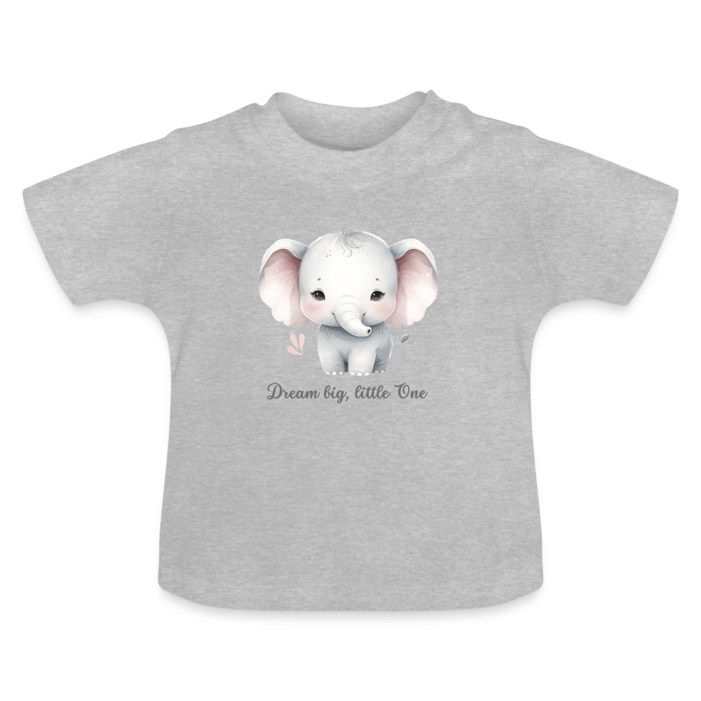 Baby T-Shirt - Dream big, little one - Grau meliert