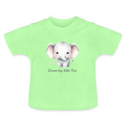 Baby T-Shirt - Dream big, little one - Mintgrün