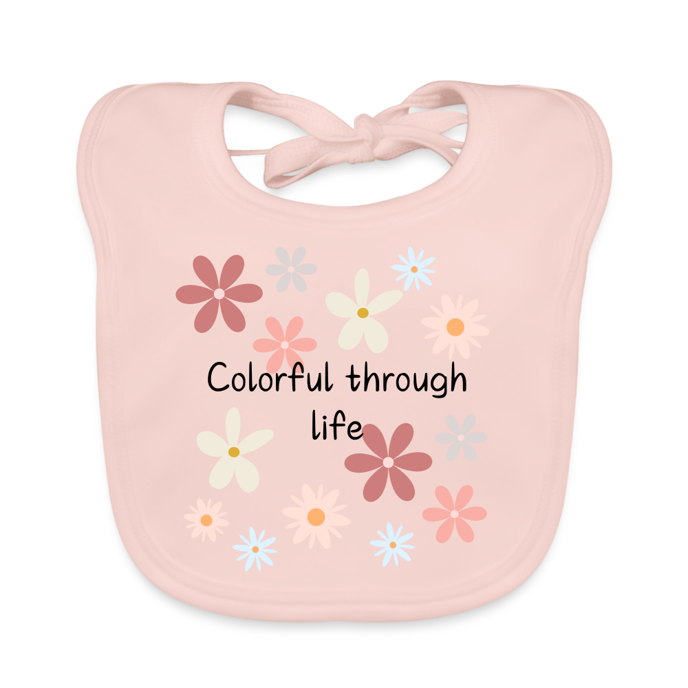 Baby Bio-Lätzchen - Colourful through life - Rose