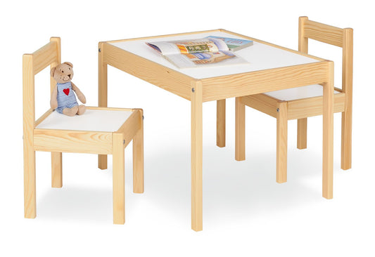 Kindertisch- und Stuhlgarnitur 'Olaf', 3-teilig