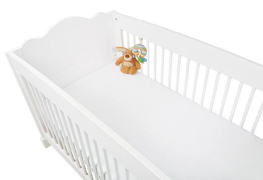 Spannbettlaken für Kinderbetten im Doppelpack, Jersey, weiß