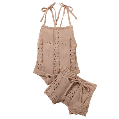 Annie & Charles® Baby Kleidung Set aus Feinstrick Baumwolle