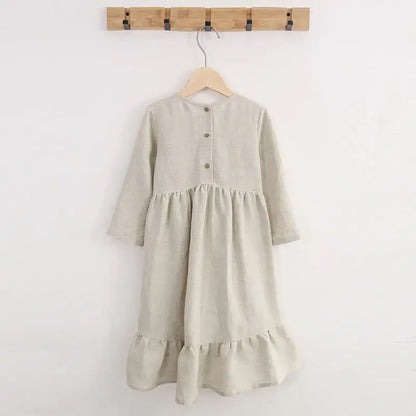 Annie & Charles® langes Kleid aus Bio-Baumwolle Musselin