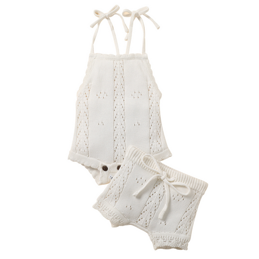 Annie & Charles® Baby Kleidung Set aus Feinstrick Baumwolle