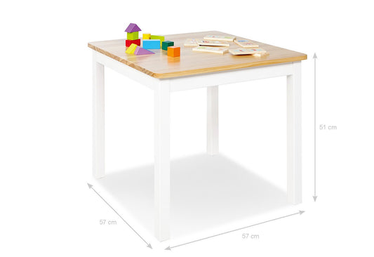 Kindertisch 'Fenna', weiß/natur