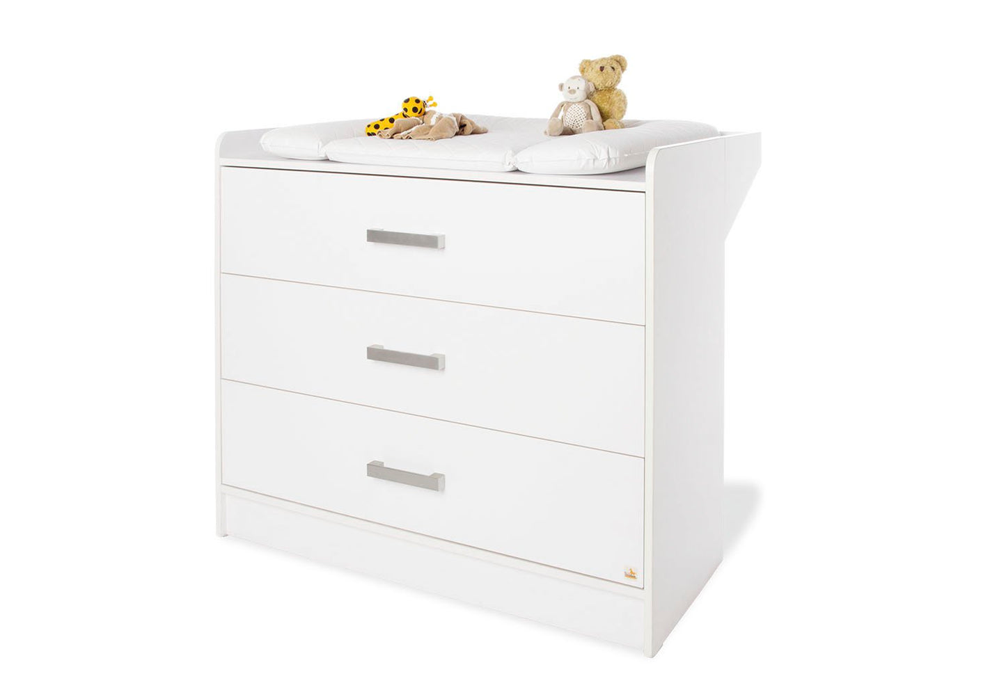 Starter set 'Hilda &amp; Viktoria' wide, white2-piece: house bed, wide changing table