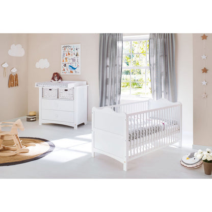 Starter set 'Florentina' wide
 2 parts: cot, wide changing table