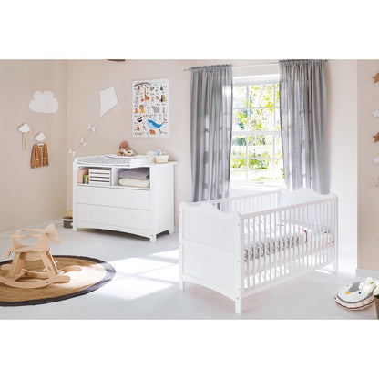 Starter set 'Florentina' extra wide
 2 parts: cot, extra wide changing table