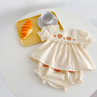 Annie & Charles® Kinder Kleidung Set Sommer BLUME