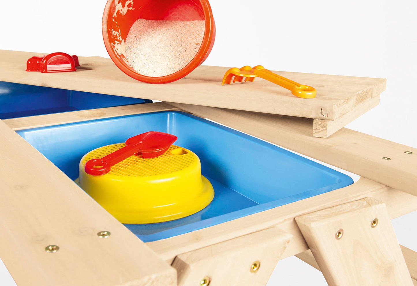 Kinder-Picknickbank 'Matsch-Nicki für 4', natur