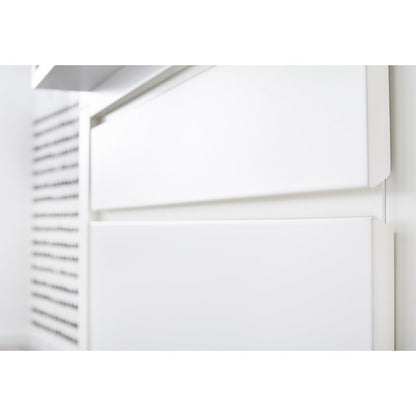 Starter set 'Milk' extra wide, including wall shelf
 3 parts: cot, extra wide changing table, wall shelf