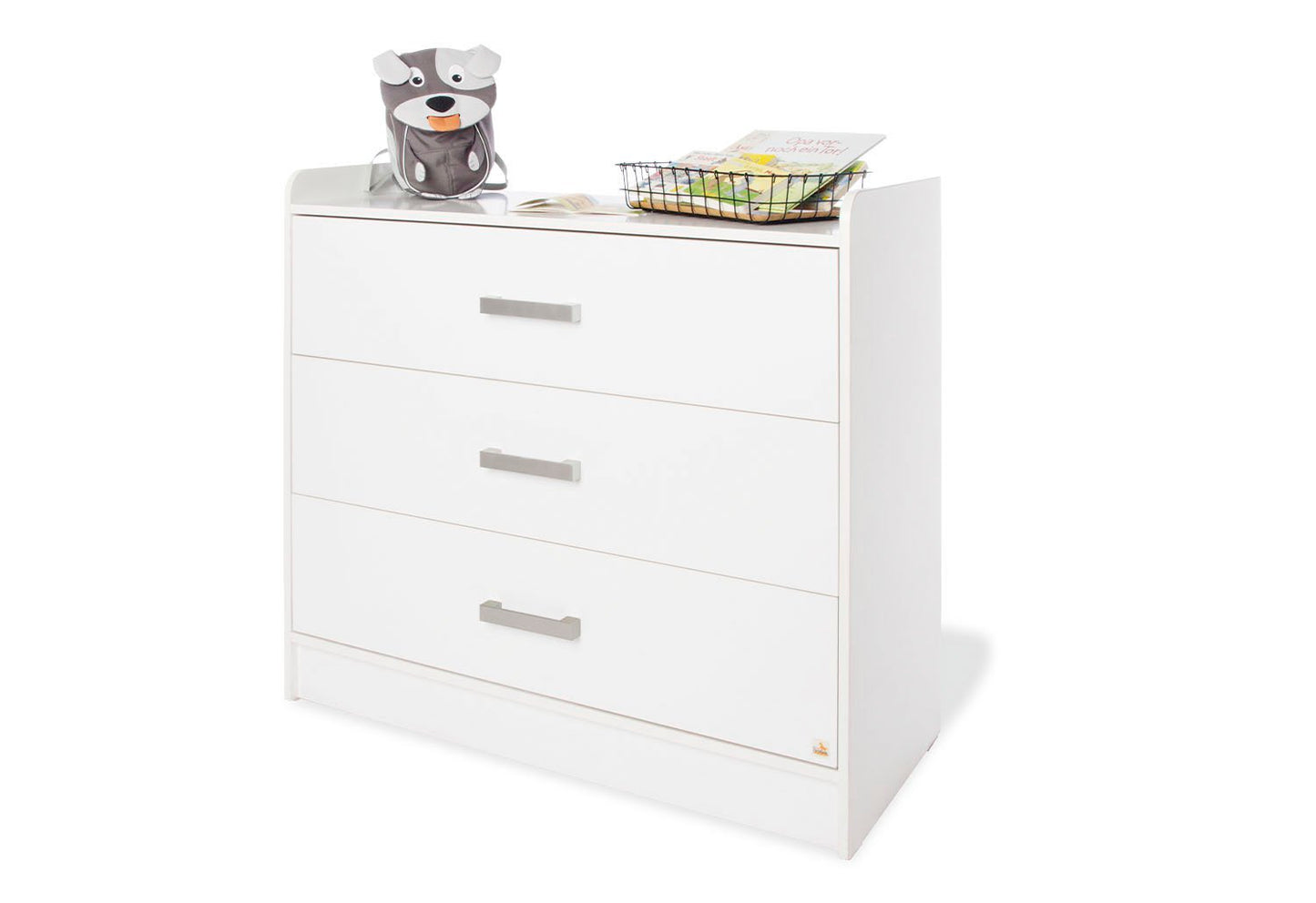 Starter set 'Hilda &amp; Viktoria' wide, white2-piece: house bed, wide changing table