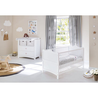 Starter set 'Florentina' wide
 2 parts: cot, wide changing table