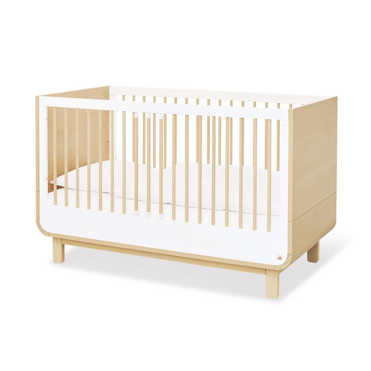 Starter set 'Round' wide 2-piece: cot, wide changing table