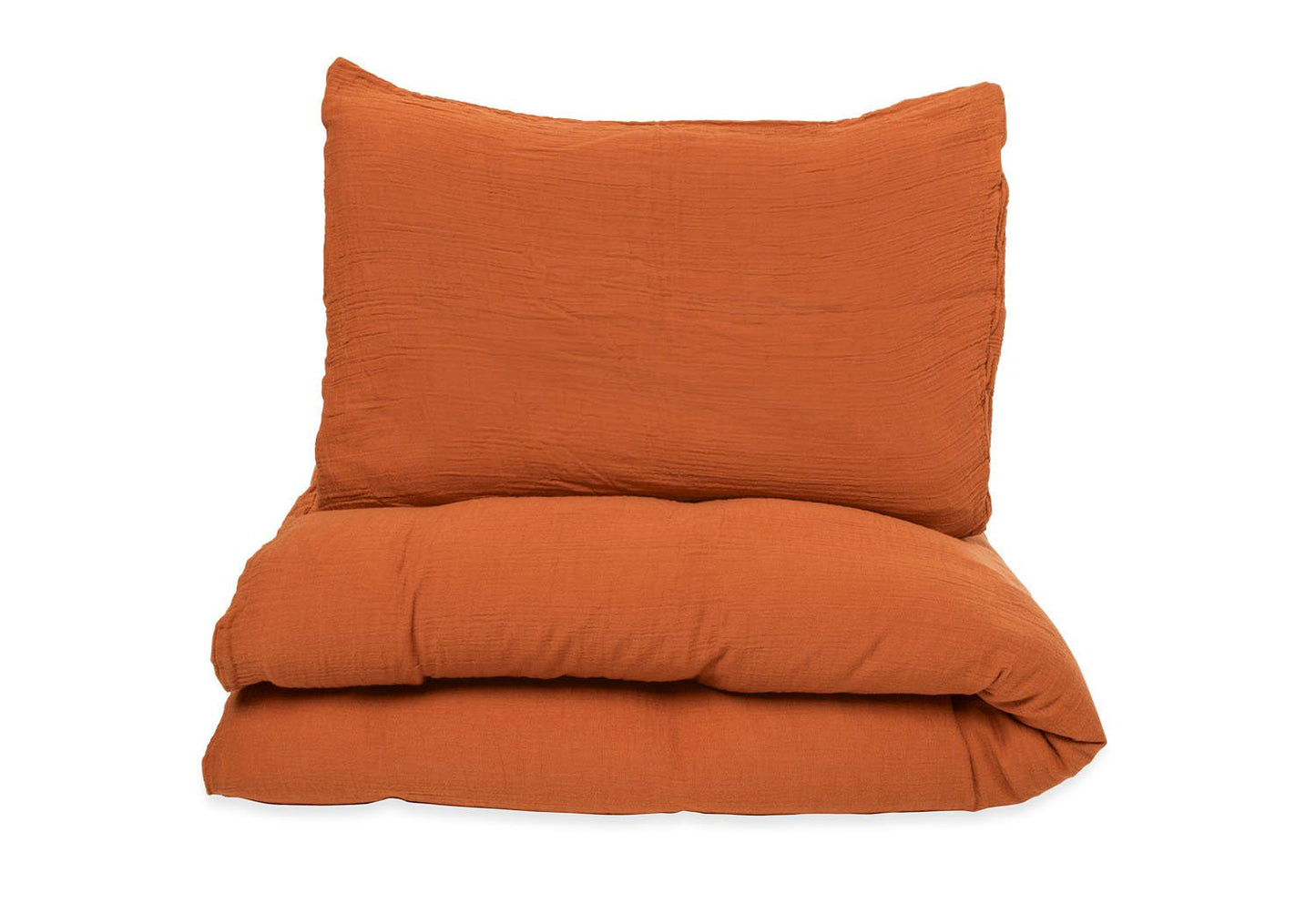 Musselin-Bettbezug-Set für Kinderbetten, rot, 2-teilig